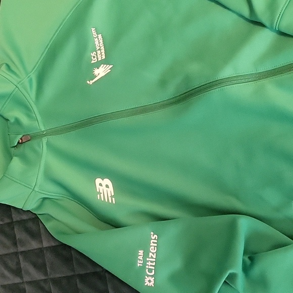 NWOT Limited Edition NYC Marathon New Balance Green Track Jacket - Picture 3 of 8